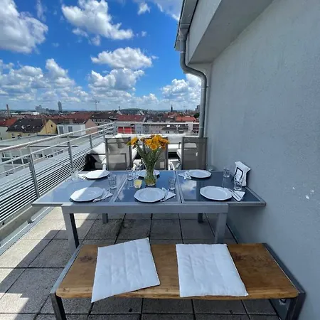 Apartment Exclusive Penthouse With Rooftop In The Nuremberg